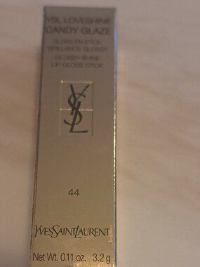 YVES SAINT LAURENT LOVESHINE CANDY GLAZE GLOSSY SHINE LIP GLOSS STICK IN 44 NUDE
